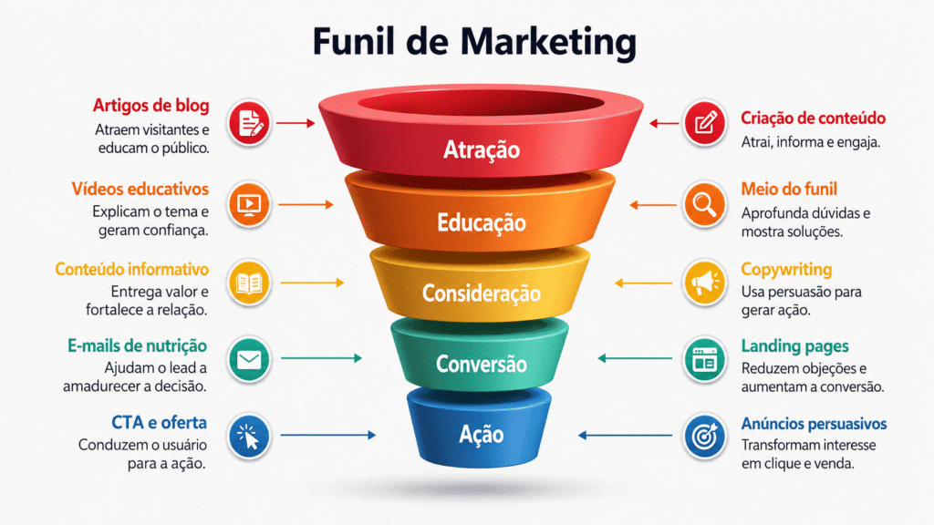 funil de marketing copywriting