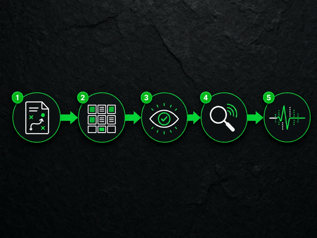 Como a IA Generativa está redefinindo a criação de conteúdo 1 generativa está redefinindo a criação: Infográfico: fluxo editorial com IA em cinco etapas — briefing estratégico