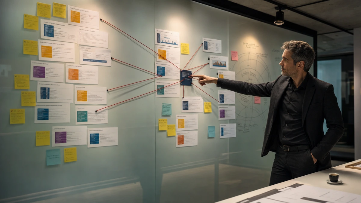 Como a gestão empresarial integrada impulsiona crescimento com dados e produto 1 gestão empresarial integrada com produto, dados e growth representados por camadas conectadas em ambiente corporativo