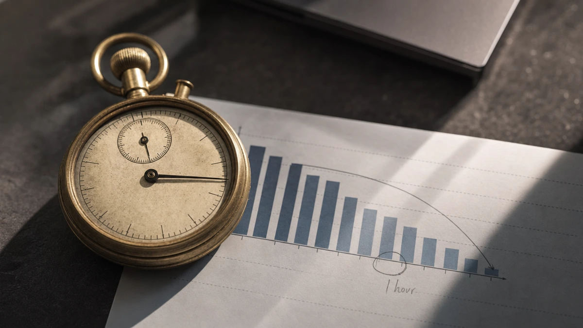 Relógio analógico sobre mesa corporativa representando a urgência do lead response time em vendas B2B